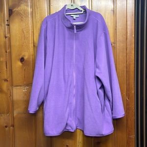 Purple plus sized fleece